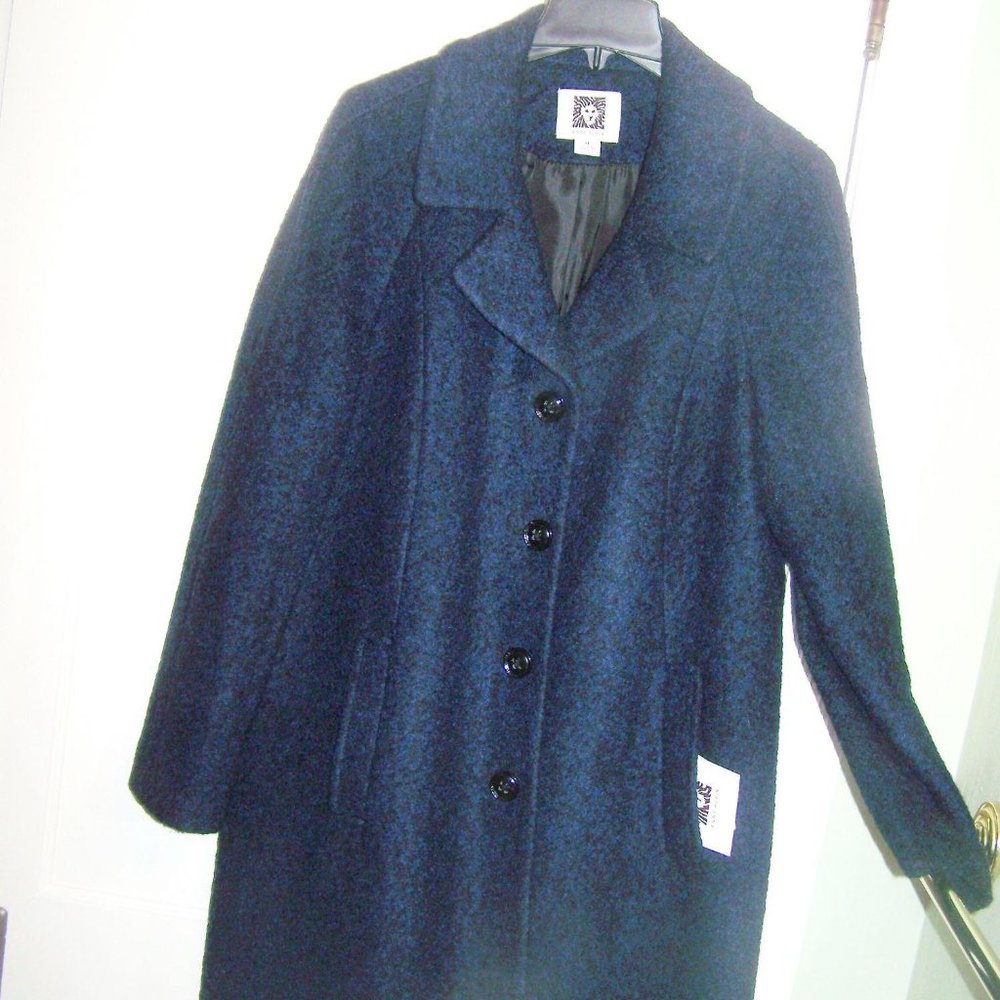 Anne Klein Wool Coat XL NWT Knee Length